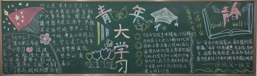 【青年大学习—数学科学学院开展"青年大学习"板报评比活动