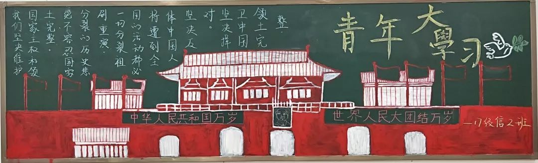 【青年大学习—数学科学学院开展"青年大学习"板报评比活动