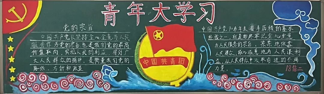 【青年大学习—数学科学学院开展"青年大学习"板报评比活动